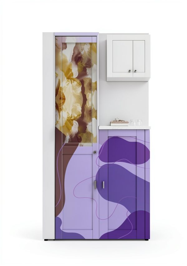 WIN STELLAR Clear Glass Door Panel Modern MDF-5