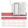 WinkLuck White Wood Modern Louvered Door Solid MDF-5