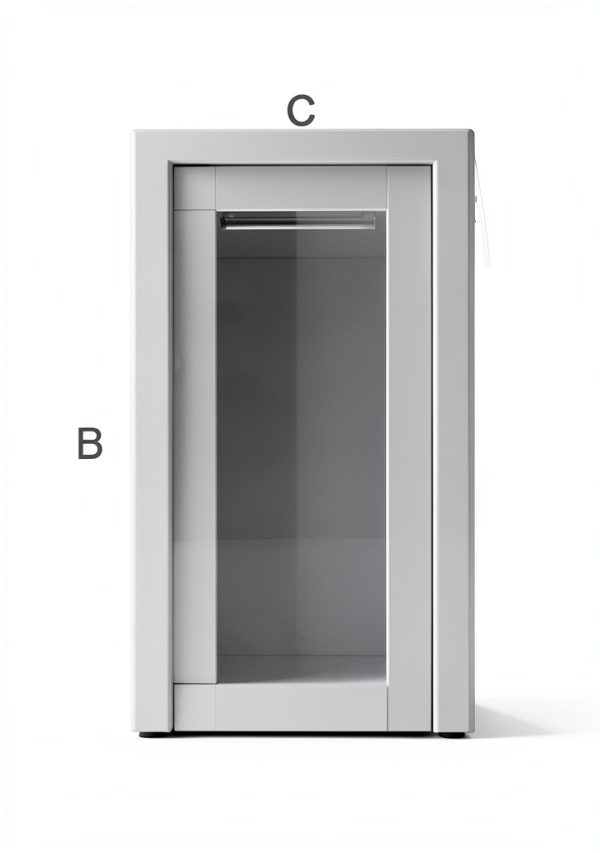 CRUTOP Solid Core MDF Glass Door Modern Interior Slab-6
