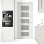 CRUTOP Modern Interior Slab Door MDF Tempered Glass-0