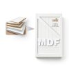 WIN STELLAR Clear Glass Door Panel Modern MDF-7