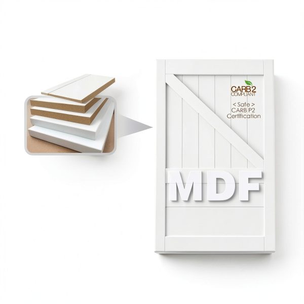 WIN STELLAR Clear Glass Door Panel Modern MDF-7