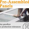 JUJUBON Interior Slab Doors Double Doors Tempered Glass MDF-1