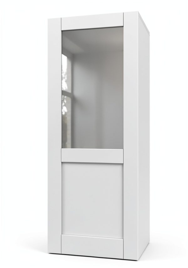 JUJUBON Interior French Door Slab Tempered Glass MDF-1