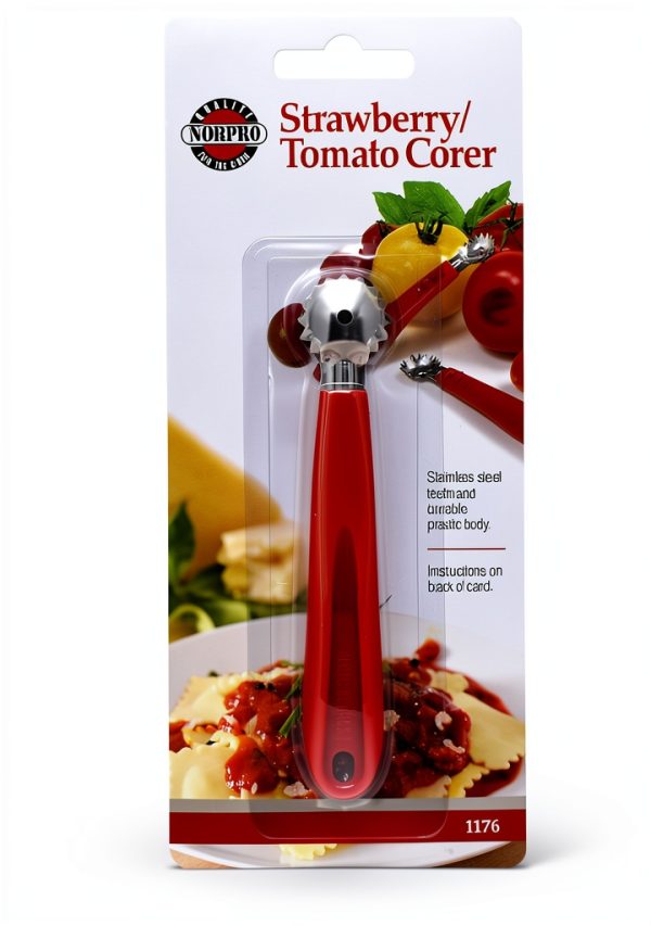 Norpro Tomato Corer Stainless Steel Red Kitchen Tool-4
