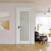 JUJUBON Interior Door Slab Frosted Glass White MDF-0
