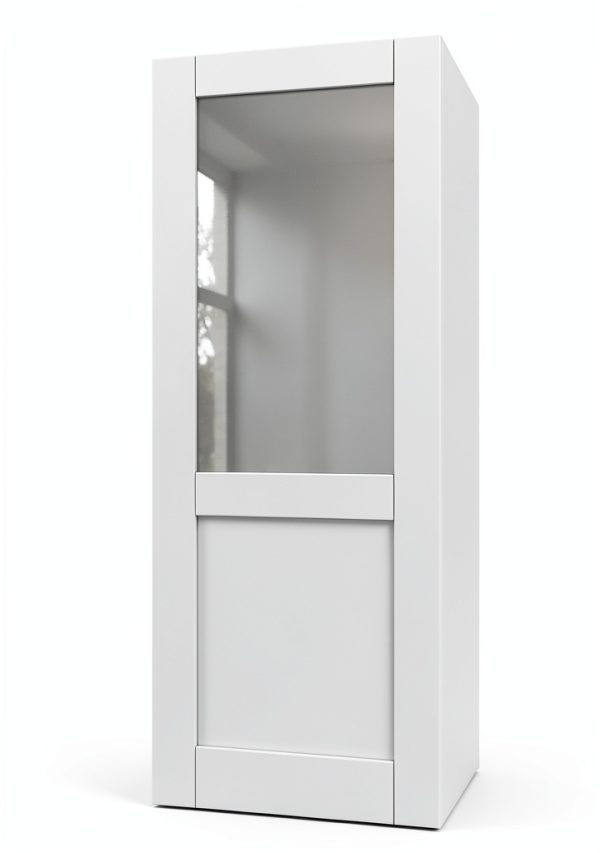 JUJUBON Interior French Door Slab Tempered Glass MDF-1