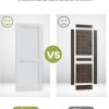 OHTOMO White Louvered Wood Door Modern Interior Slab-4