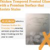JUJUBON Interior Door Slab Frosted Glass White MDF-4
