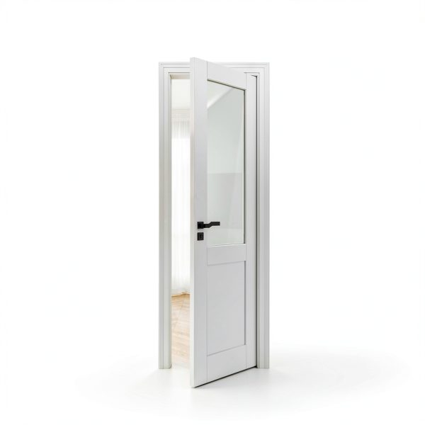 JUJUBON Interior French Door Slab Tempered Glass MDF-7