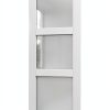 JUJUBON Interior Door Frosted Glass White MDF Slab-1