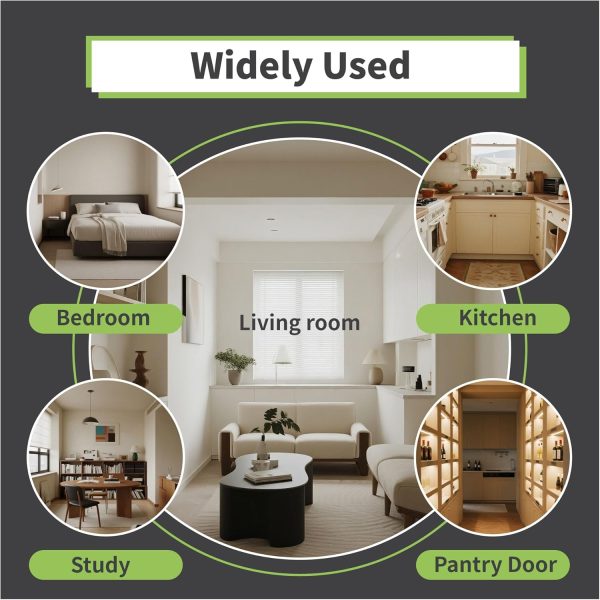 ProKitty White Solid Wood Modern Interior Slab Door-5