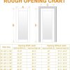 JUJUBON Interior French Door Slab Solid Panel MDF-3