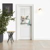 ProKitty White Wood Glass Interior Door Modern Style-0