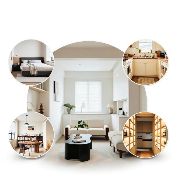 ProKitty White Wood Glass Interior Door Modern Style-6