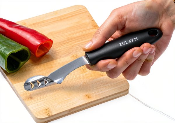 Jalapeno Corer Stainless Steel Tool Zulay Kitchen Pepper-3