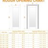 JUJUBON Interior Door Slab Frosted Glass White MDF-2