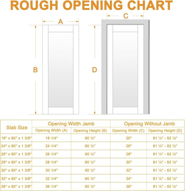 JUJUBON Interior Door Slab Frosted Glass White MDF-2