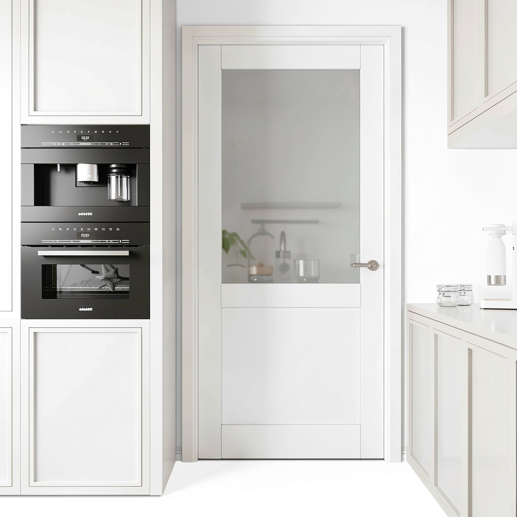 CRUTOP interior door panel in a modern home setting