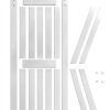 S&Z TOPHAND Barn Door Wood Country Style White Interior-5