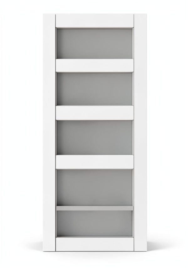 CRUTOP Modern Interior Slab Door MDF Tempered Glass-1