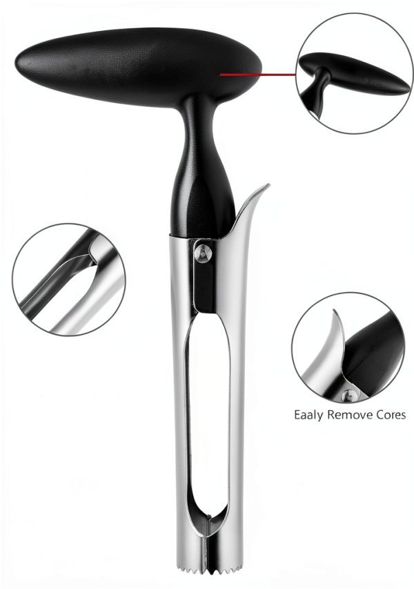 Apple Corer XZZWLL Stainless Steel Ergonomic Kitchen Tool-2