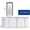 WIN STELLAR Clear Glass Door Panel Modern MDF-6