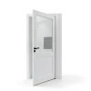JUJUBON Interior French Door Slab Tempered Glass MDF-7
