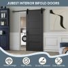 JUBEST Sliding Barn Door 36x84 Primed MDF Space Saving-1