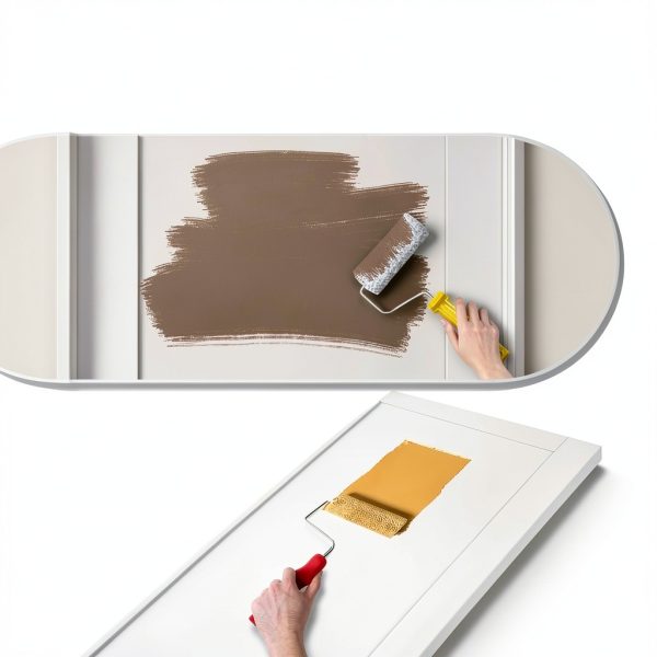 CRUTOP Solid Core MDF Glass Door Modern Interior Slab-5