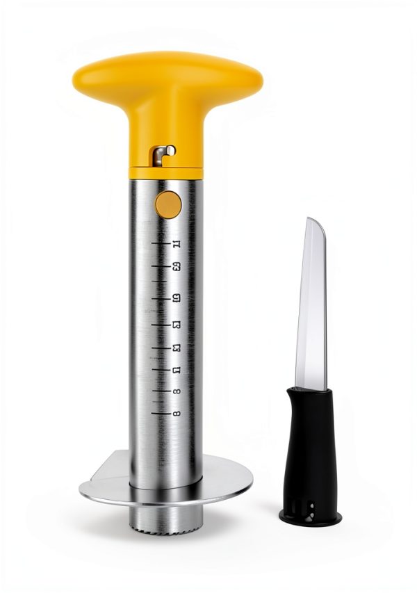 YYP Pineapple Corer Stainless Steel Detachable Knife Manual-3