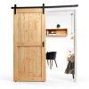 ROYMELO Wood Barn Door Rustic Style Solid Spruce 36x80-1