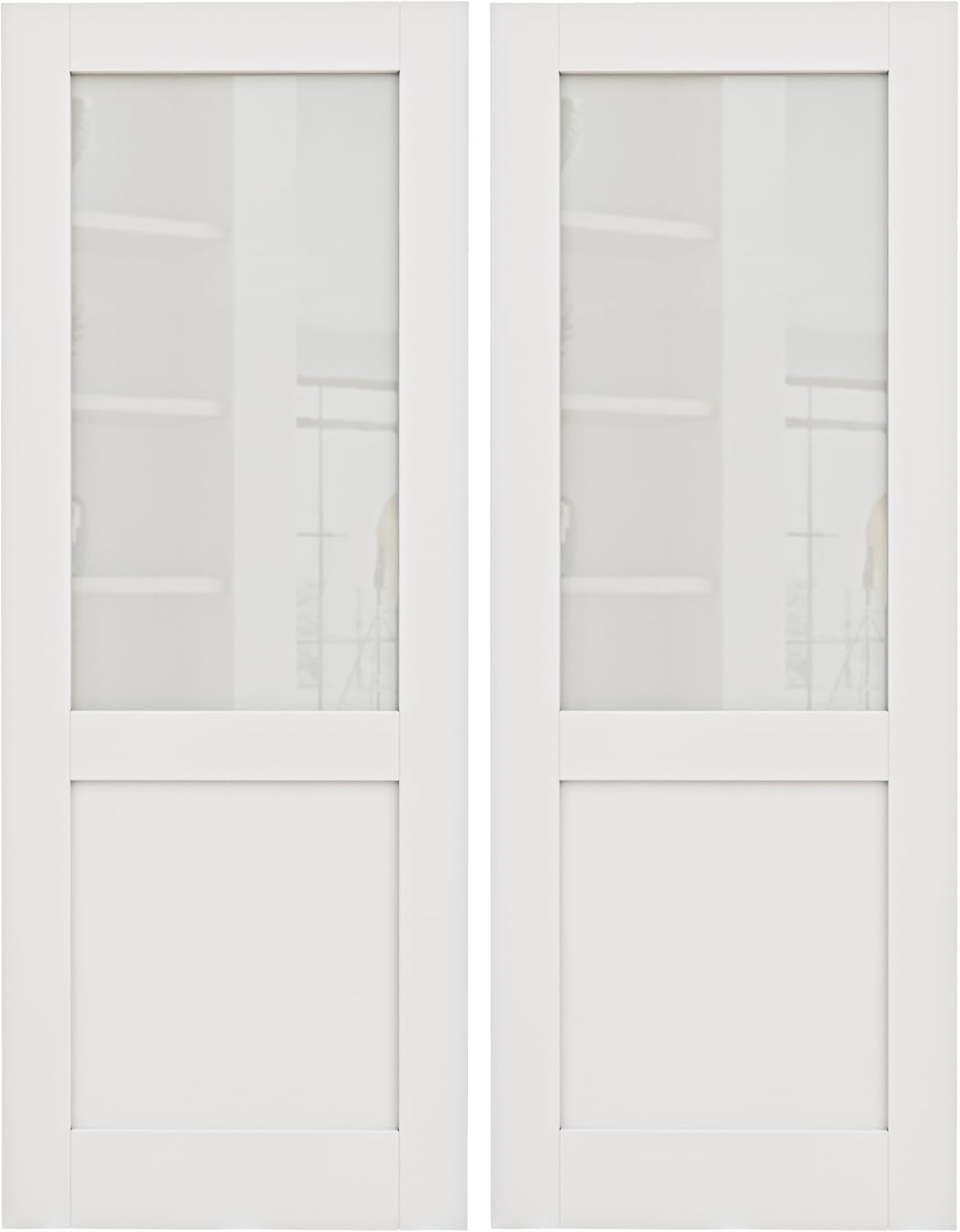 JUJUBON Double Doors installed in a bedroom setting