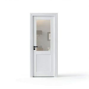 JUJUBON Interior French Door Slab Tempered Glass MDF-0