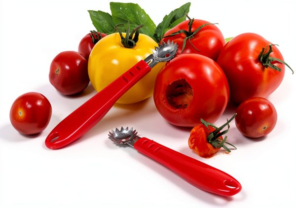 Norpro Tomato Corer Stainless Steel Red Kitchen Tool-2