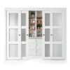 COSHOMER Sliding Closet Door MDF Frosted Glass Space Saving-0