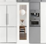 WIN STELLAR Clear Glass Door Panel Modern MDF-0