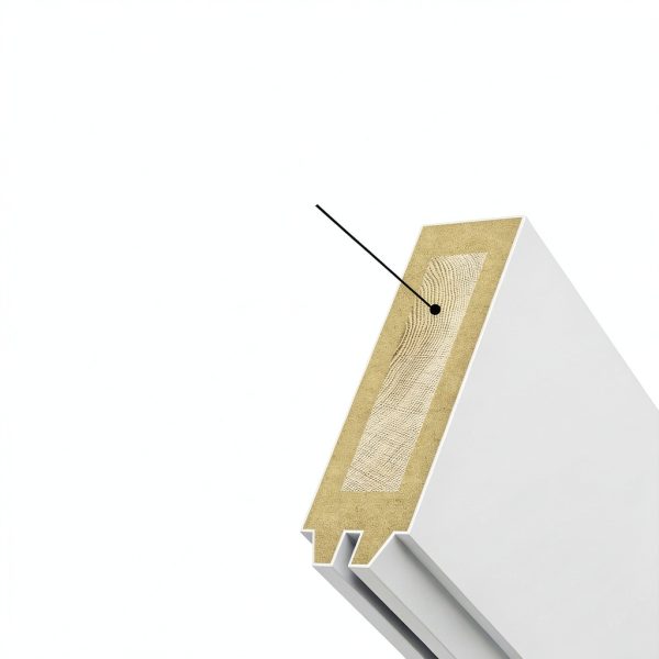 SMARTSTANDARD White Glass Pantry Door Modern Solid Core-3