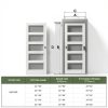 SMARTSTANDARD White Glass Pantry Door Modern Solid Core-7