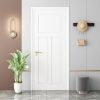 ProKitty White Solid Wood Modern Interior Slab Door-8