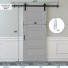 JUBEST Sliding Barn Door 36x84 Primed MDF Space Saving-2