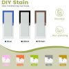 OHTOMO White Primed Frosted Glass Door Solid Core Wood-6