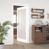 OHTOMO White Wood Modern Interior Slab Door with Glass-0