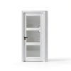 JUJUBON Interior Door Frosted Glass White MDF Slab-0