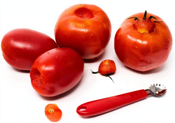 Norpro Tomato Corer Stainless Steel Red Kitchen Tool-3