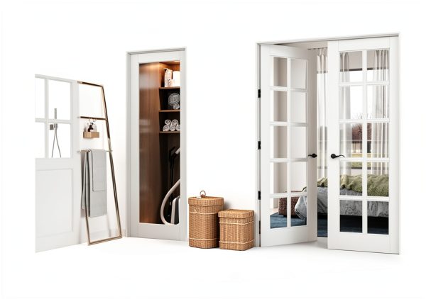 JUJUBON Single Door Pantry Door 32x80 Solid Core-6