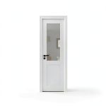 JUJUBON Interior French Door Slab Tempered Glass MDF-0