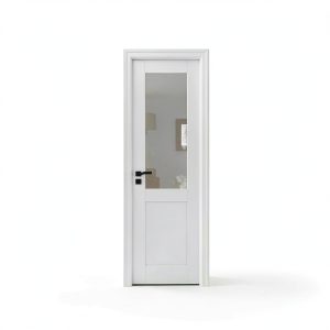 JUJUBON Interior French Door Slab Tempered Glass MDF-0