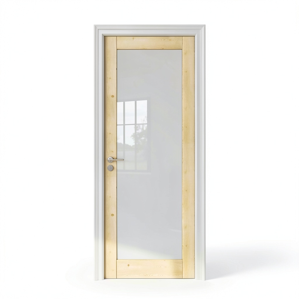 JUJUBON interior French door installed in a modern living room