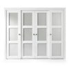 COSHOMER Sliding Closet Door MDF Frosted Glass Space Saving-1